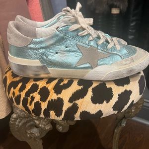 Women Golden Goose 38 Super Star Penstar mint ice vintage laminated